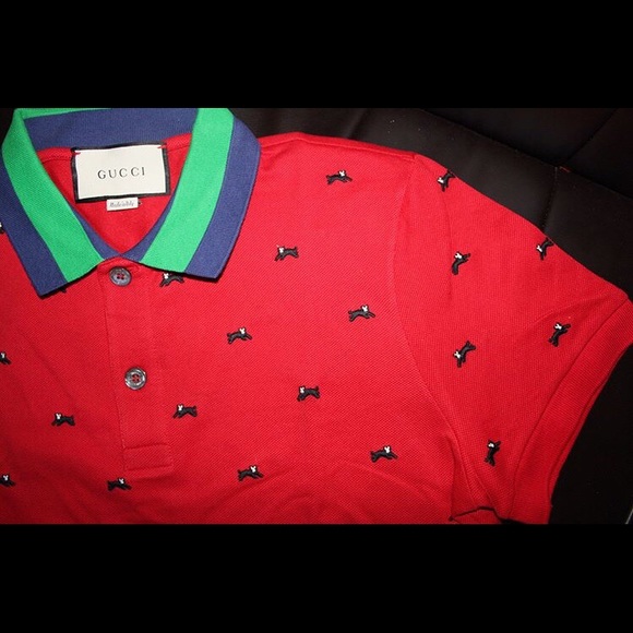 Gucci Cotton Polo with Panthers - Picture 2 of 3